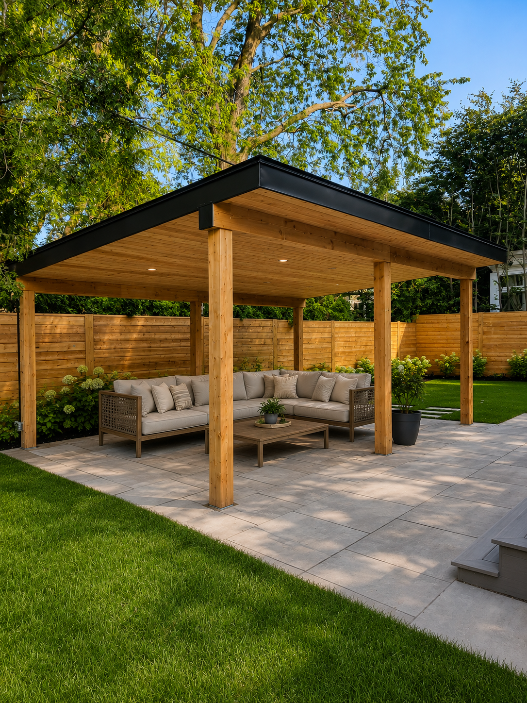 Wooden Pergola Lounge